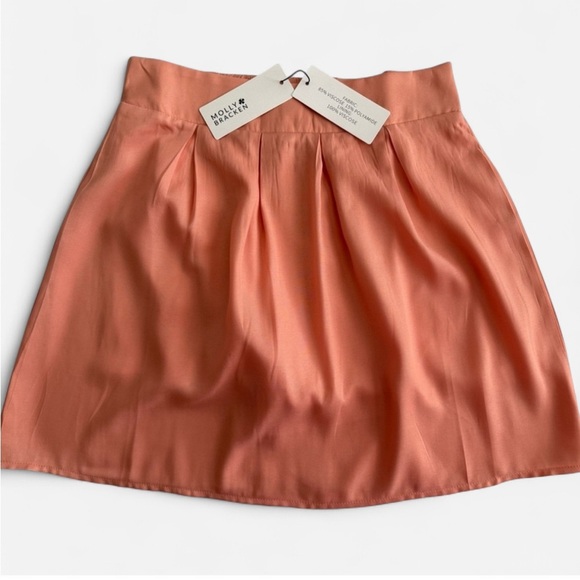 Molly Bracken Dresses & Skirts - Molly Bracken Melon Pleated Mini Skirt w/ built in shorts underneath
